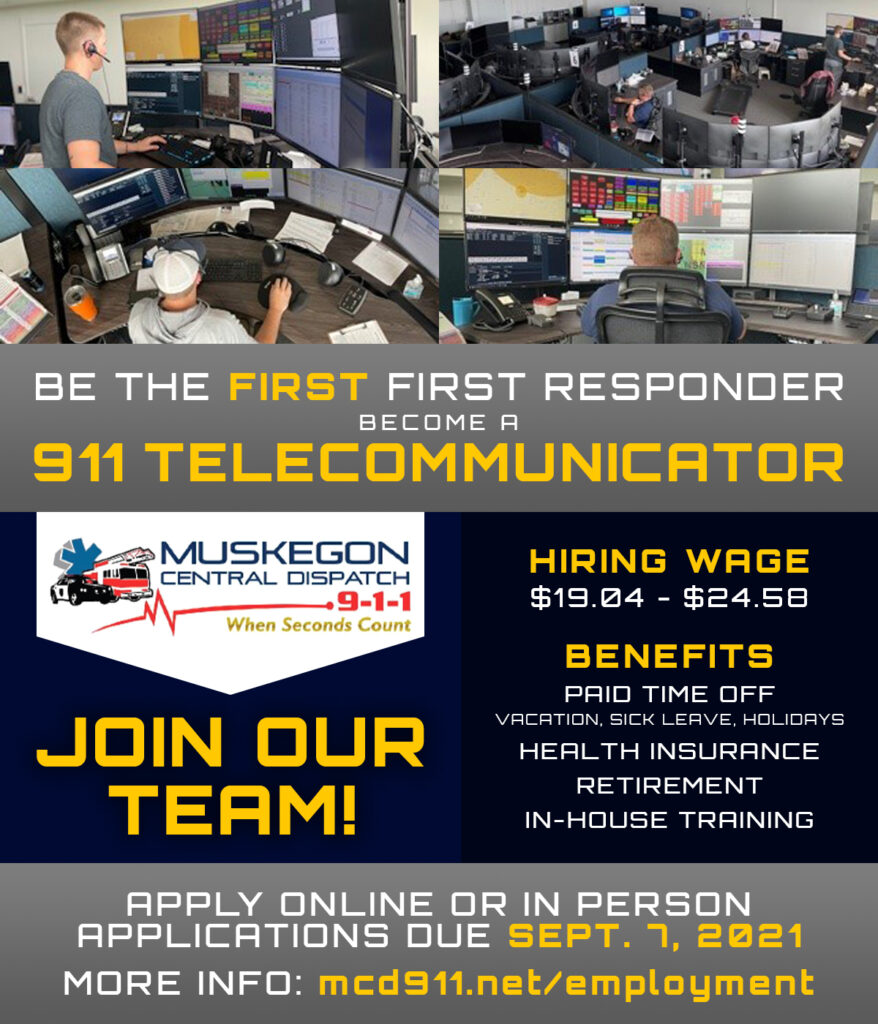 Employment Muskegon Central Dispatch 911